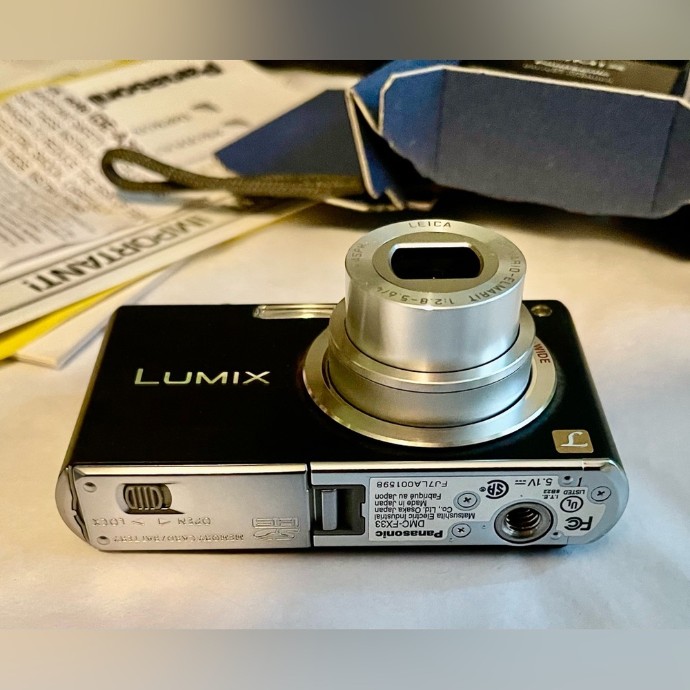 NIB! Leica Lens Panasonic Lumix FX33 DMC Silver Black Digital Camera - Picture 3 of 11